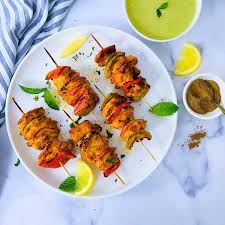 Air Fryer Chicken Tikka Kabob