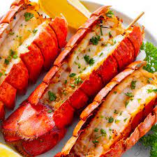 Air Fryer Lobster with Cream Sauce