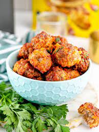 Air Fryer Sausage and Cheese Balls