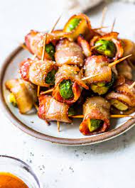 Keto Bacon Wrapped Brussel Sprouts