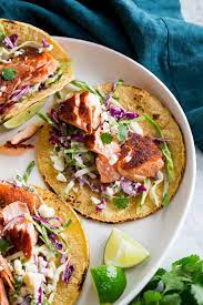 Salmon Tacos With Mexican Slaw