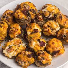Air Fryer Stuffed Mushrooms