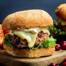 Brie Cranberry Turkey Burger