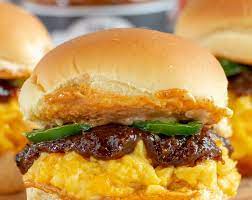 Bacon Jam, Egg, and Cheddar Brioche Bun