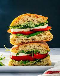 Caprese Ciabatta with Fresh Mozzarella