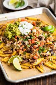 Carnitas and Guacamole Loaded Fries