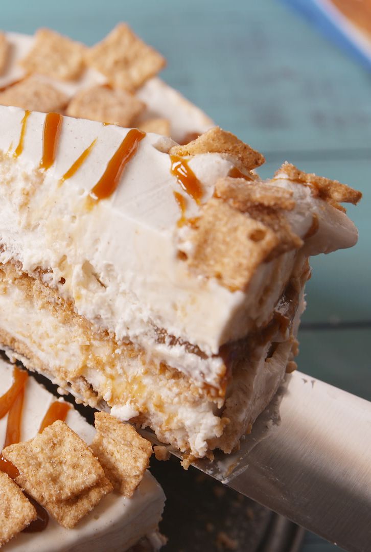 Cinnamon Toast Crunch Ice Cream Cake