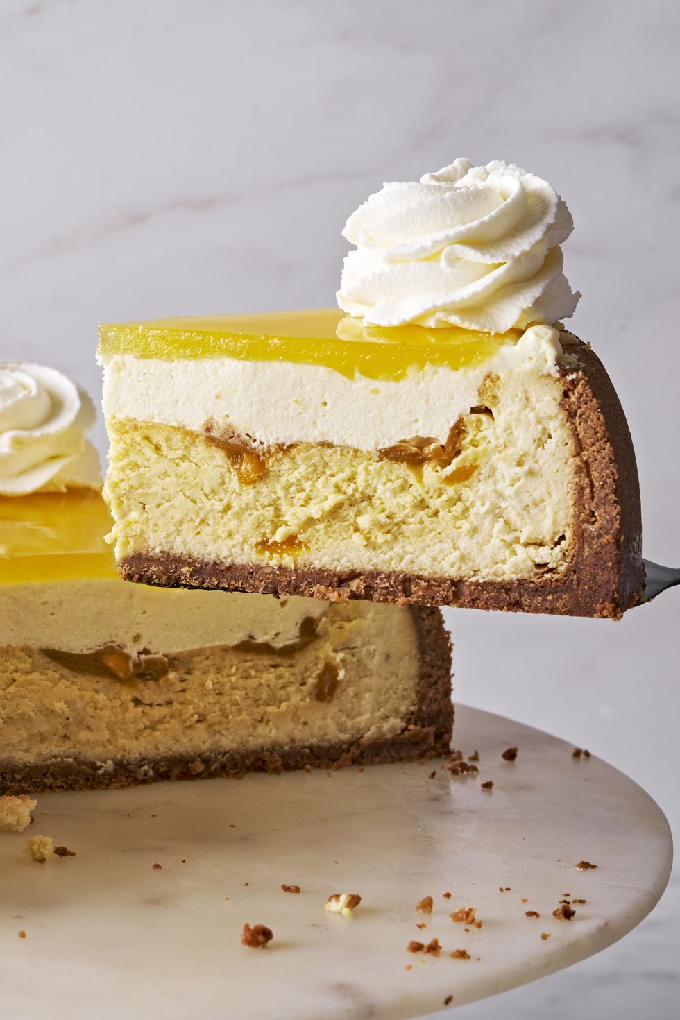 Copycat Cheesecake Factory Mango-Key Lime Cheesecake