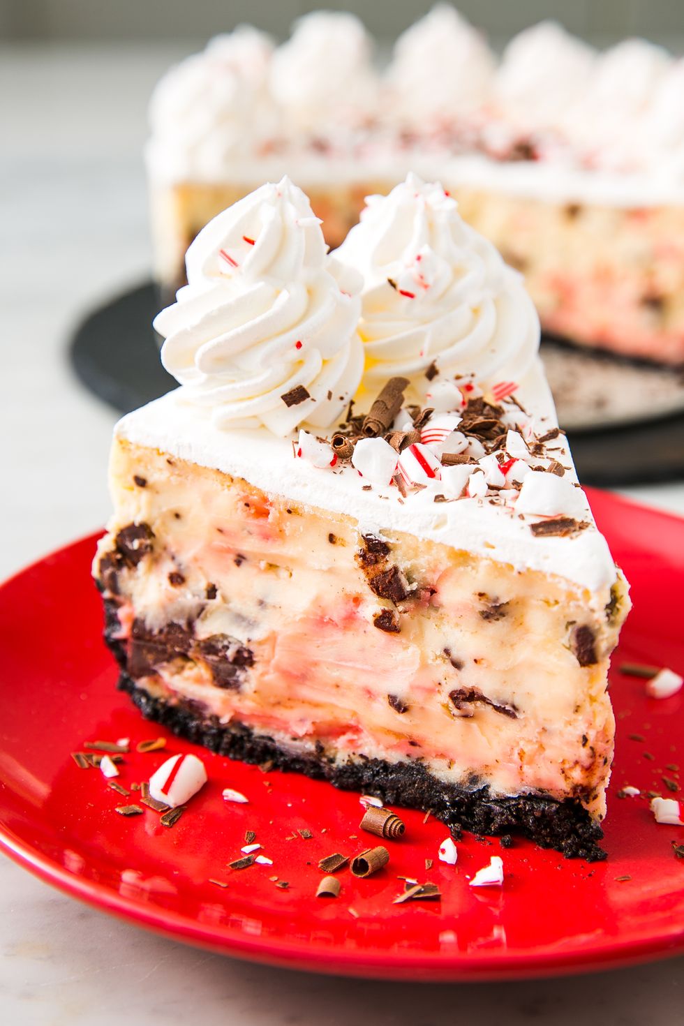 Copycat Cheesecake Factory Peppermint Bark Cheesecake