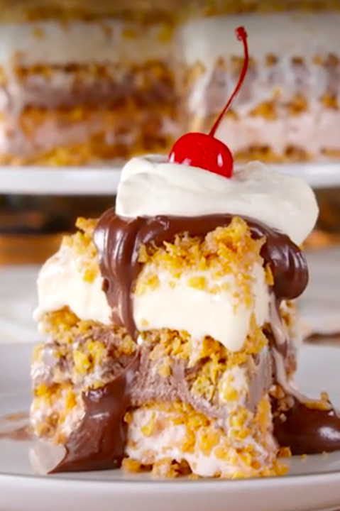 Fried Ice Cream Cake