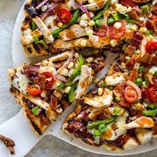 Grilled BBQ Chicken Pizza