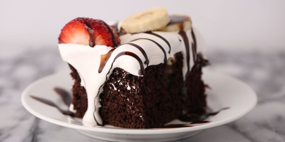 Hot Fudge Sundae Poke Cake