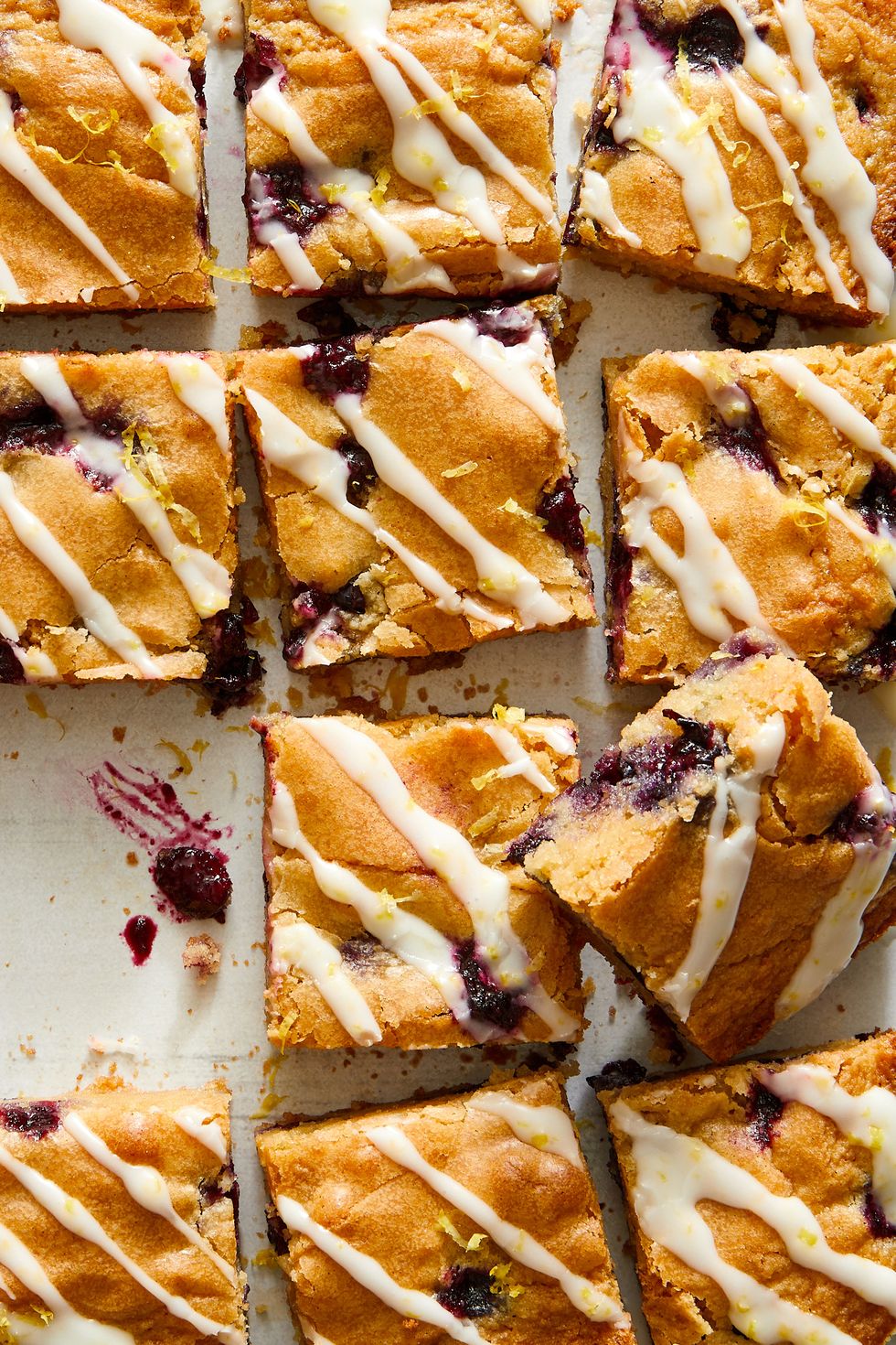 Lemon-Blueberry Blondies