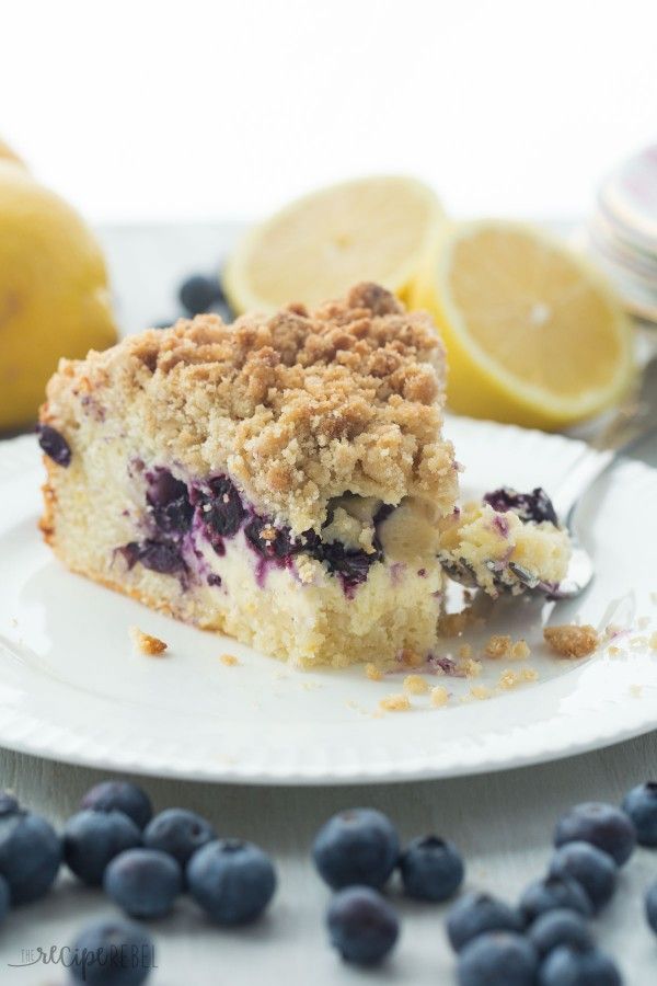 Lemon Blueberry Cream Cheese Coffee Cake