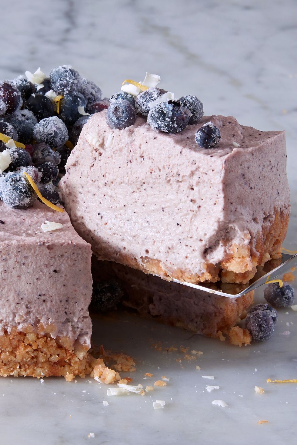 Lemon Blueberry Mousse Cake