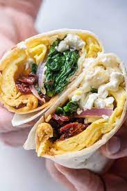 Mediterranean Feta, Tomato, and Egg Wrap