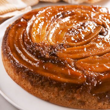 Peanut Butter Banana Upside-Down Cake