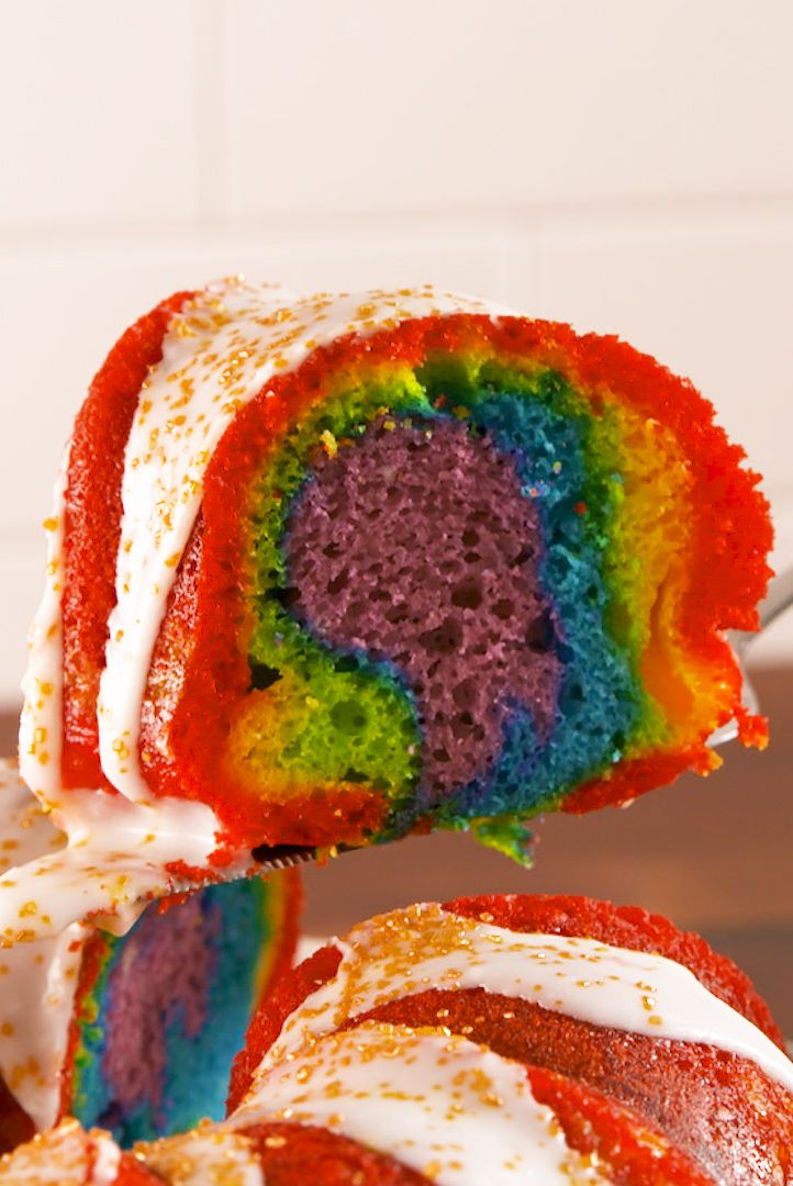 Rainbow Bundt Cake