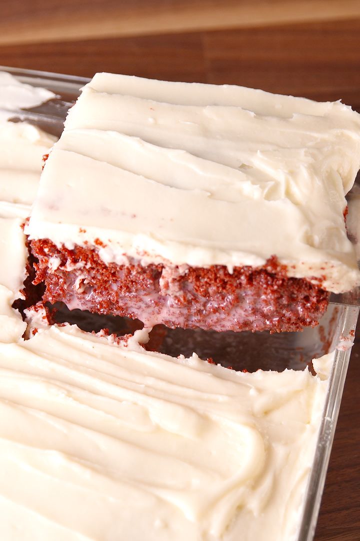 Red Velvet Poke Cake
