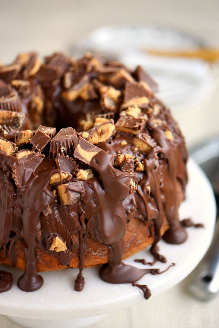 Reeses Peanut Butter Chocolate Chip Pound Cake