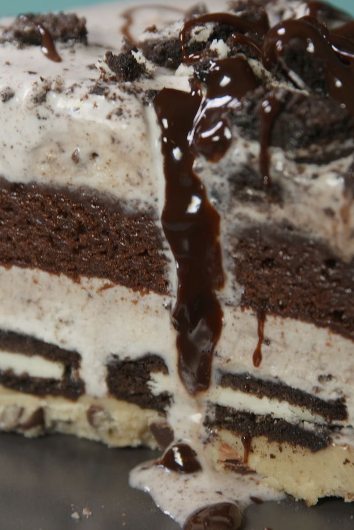 Slutty Brownie Ice Cream Cake