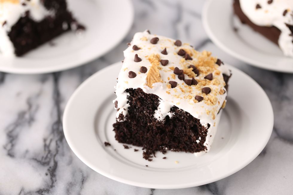 Smores Poke Cake