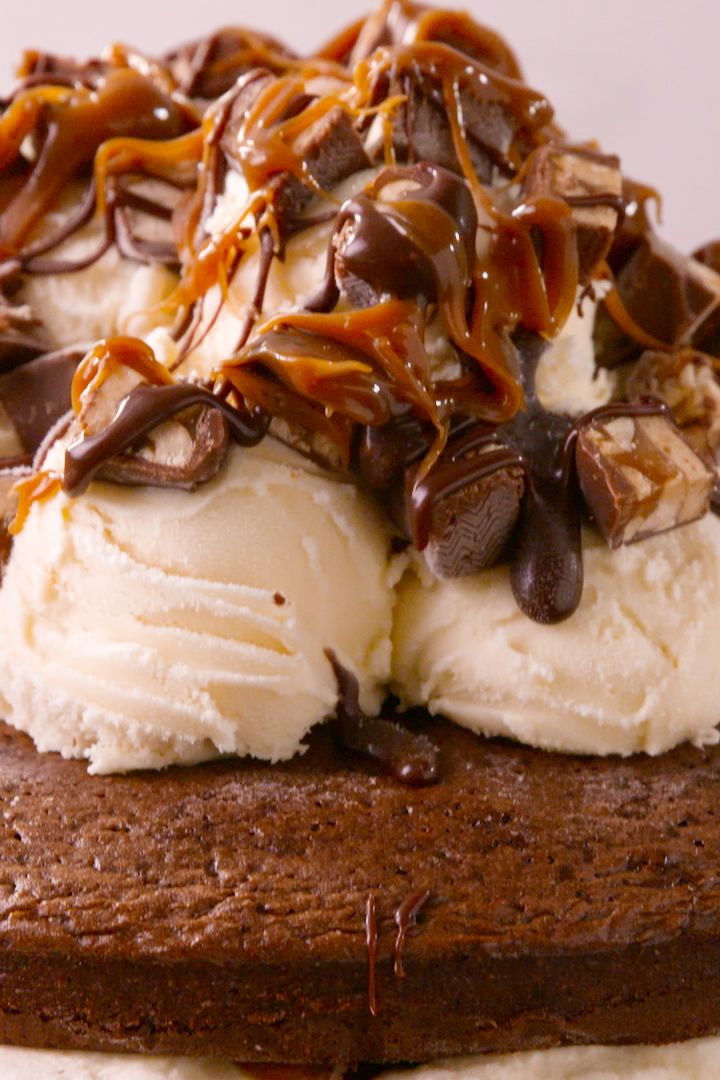 Snickers Ice Cream Cake