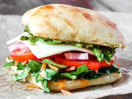 Veggie Delight Avocado, Spinach, and Tomato Ciabatta