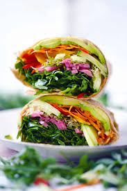 Veggie Delight Wrap with Hummus