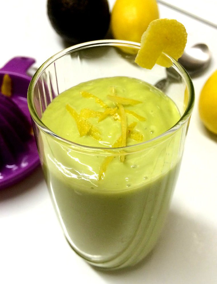 Avocado Lemon Cream Smoothie