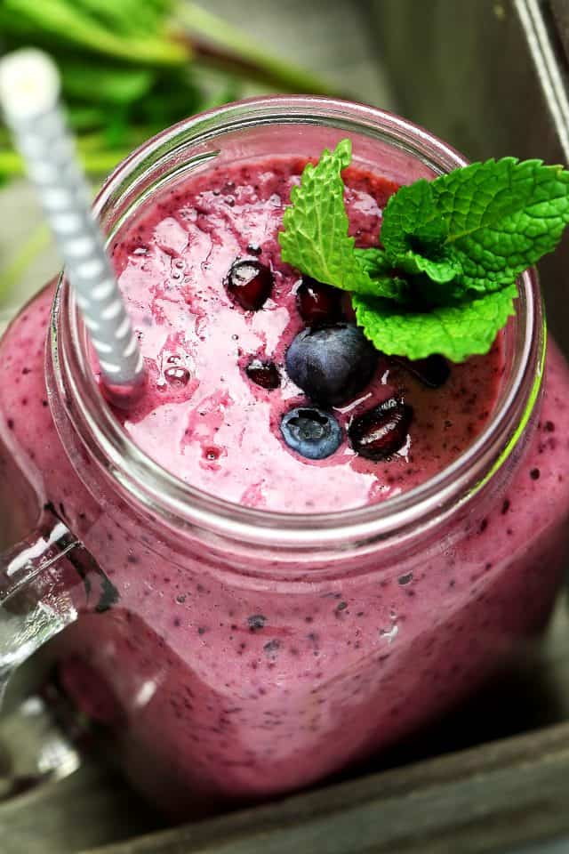 Blueberry Pomegranate Smoothie