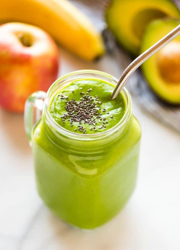 Cleansing Apple Avocado Smoothie