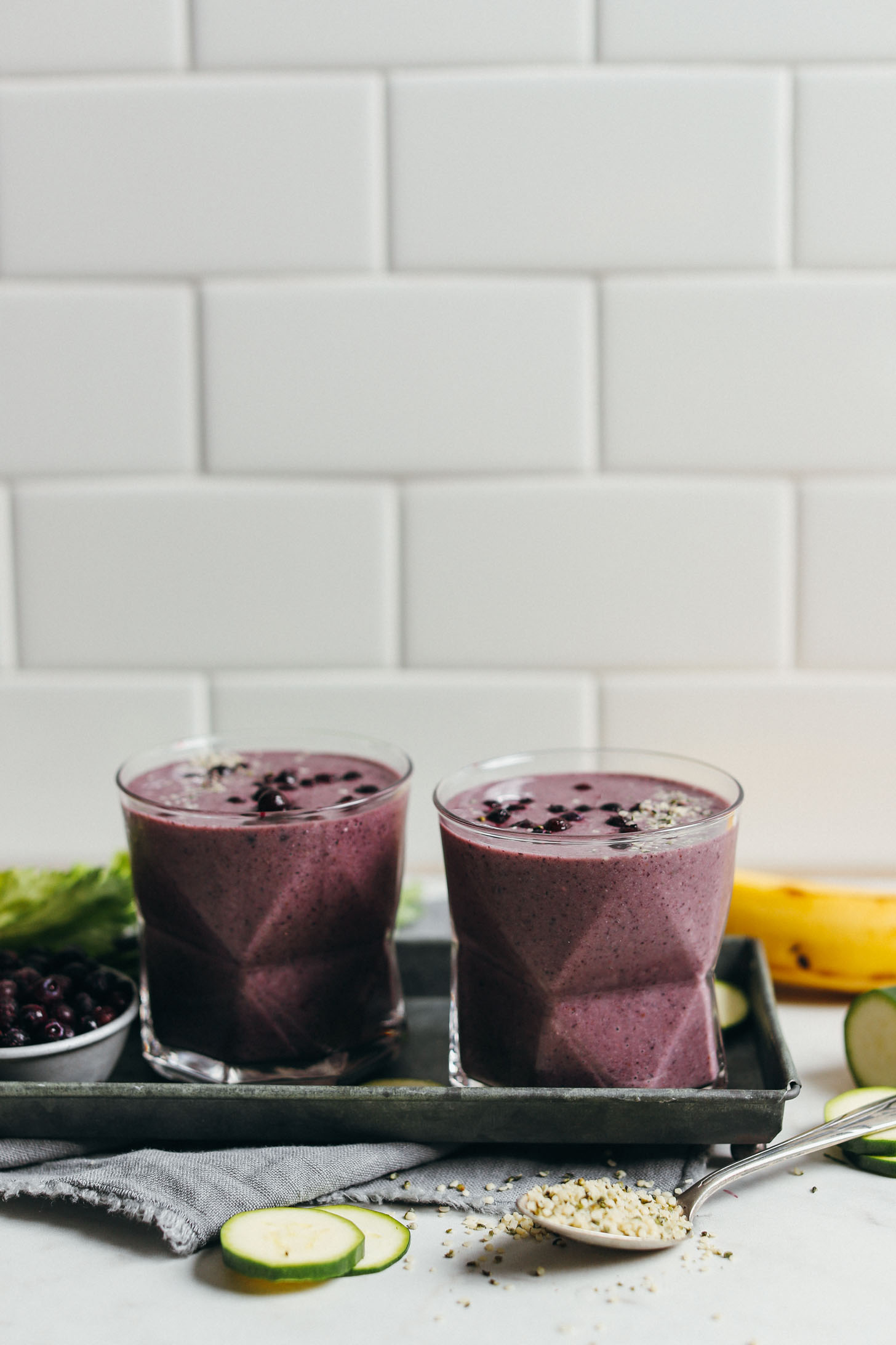 Creamy Zucchini Blueberry Smoothie