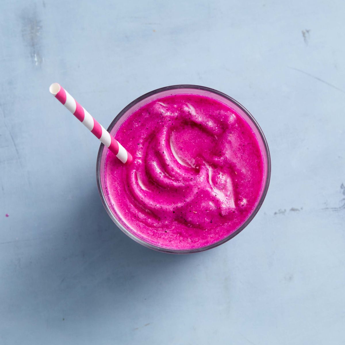 Dragon Fruit, Hibiscus, Banana, and Coconut Smoothie