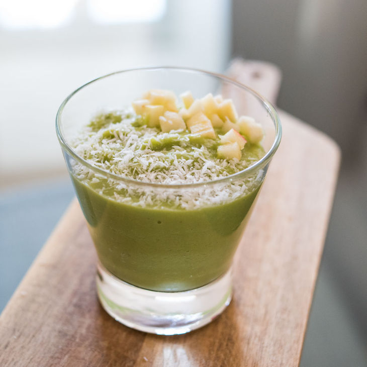 Keto Avocado Apple Coconut Smoothie