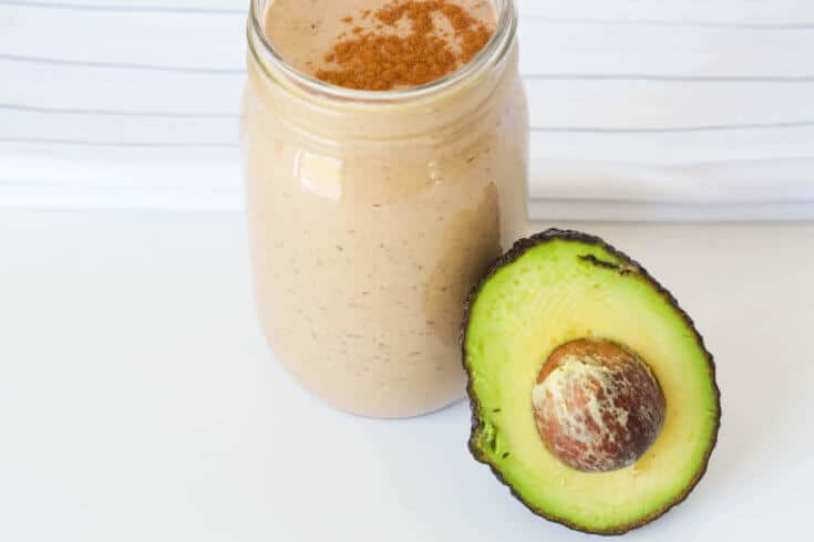 Keto Smoothie Recipe with Avocado, Chia Seeds and Cacao
