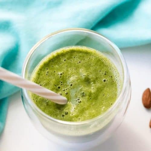 Low-Carb Green Smoothie/Almond Milkshake