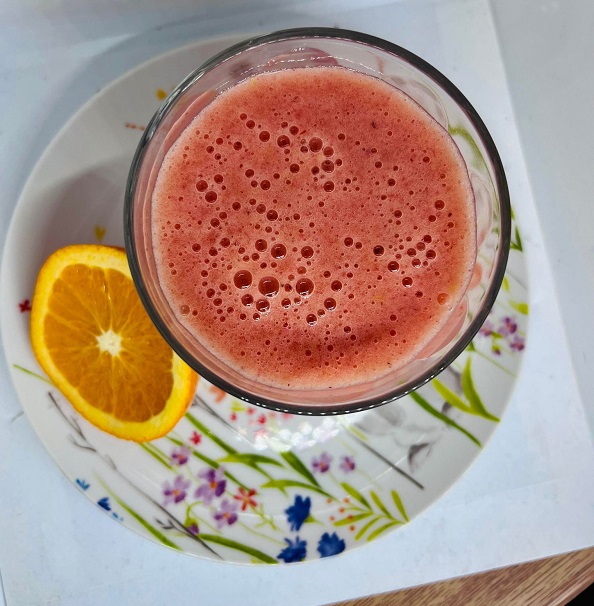 Orange Banana Strawberry Smoothie