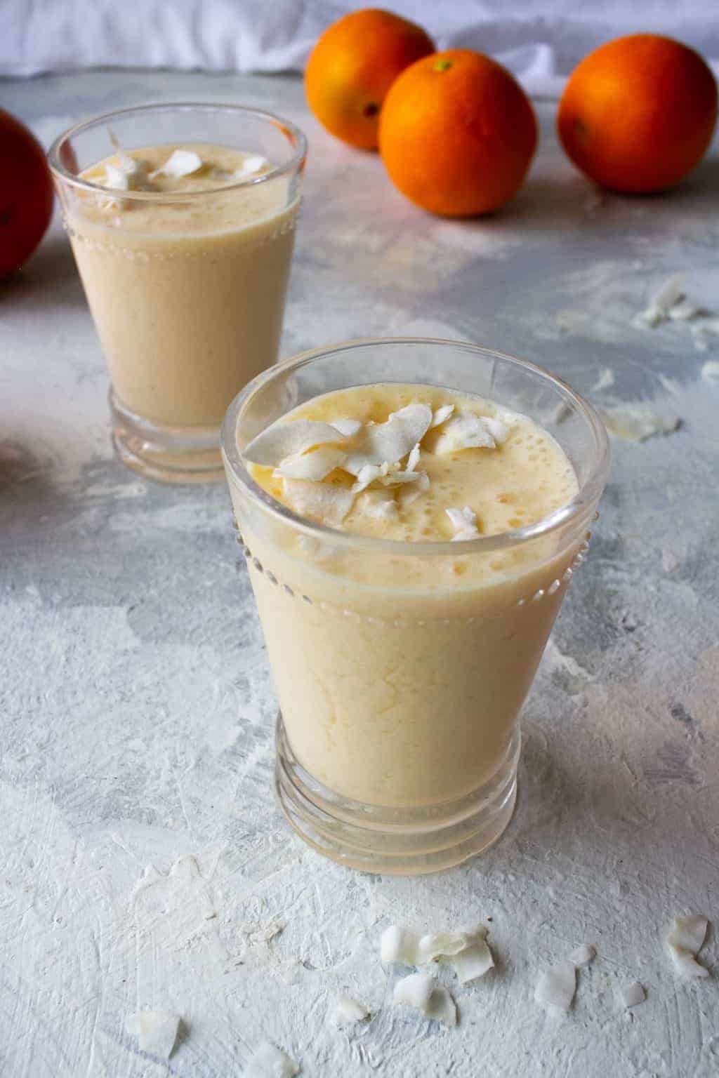 Orange Smoothie with Kefir Milk