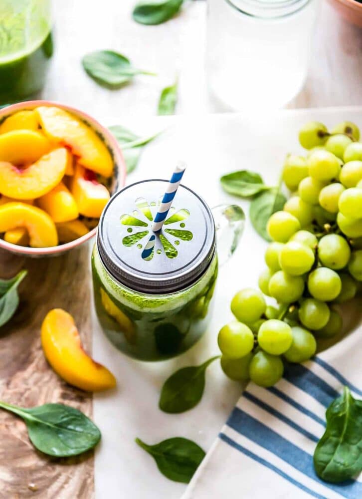 Peach Spinach Smoothie