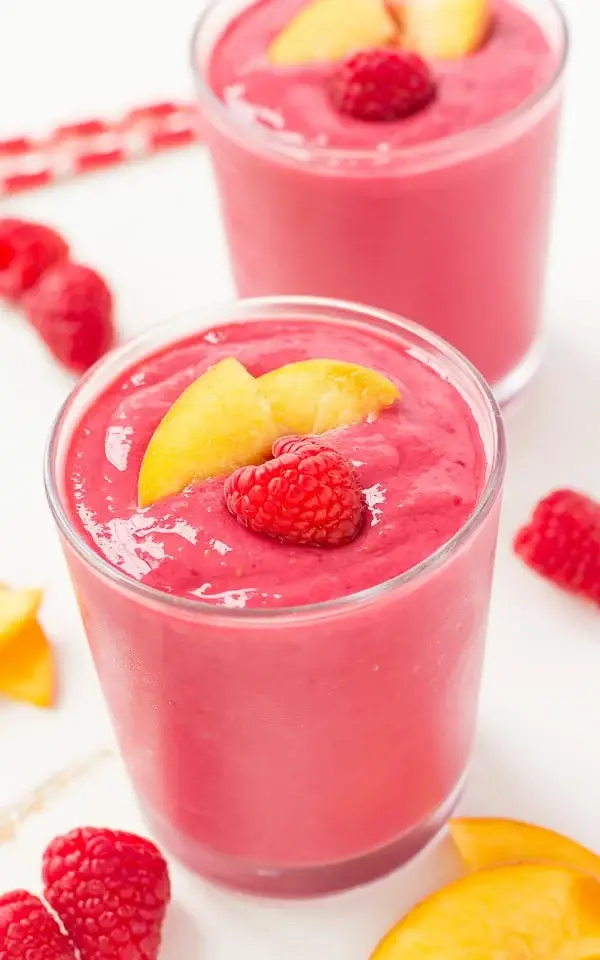 Raspberry Peach Smoothie