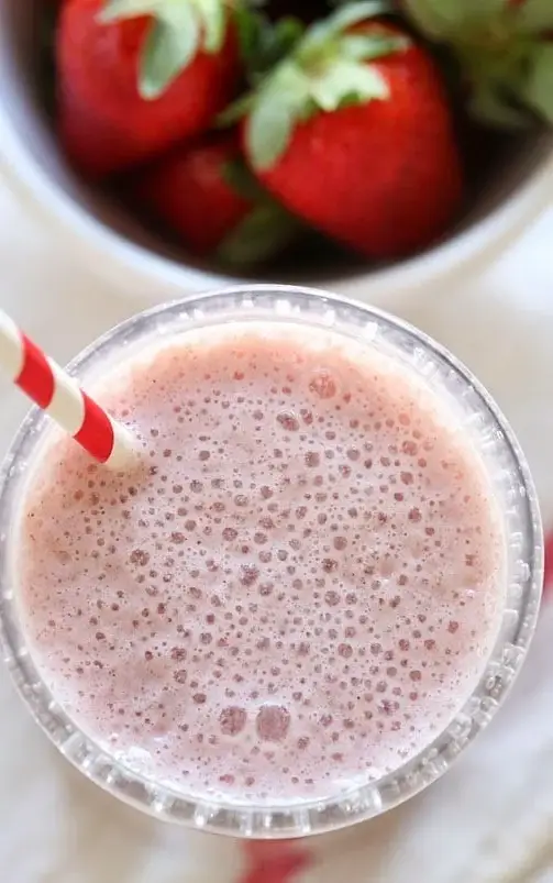 Roasted Strawberry Protein Smoothie