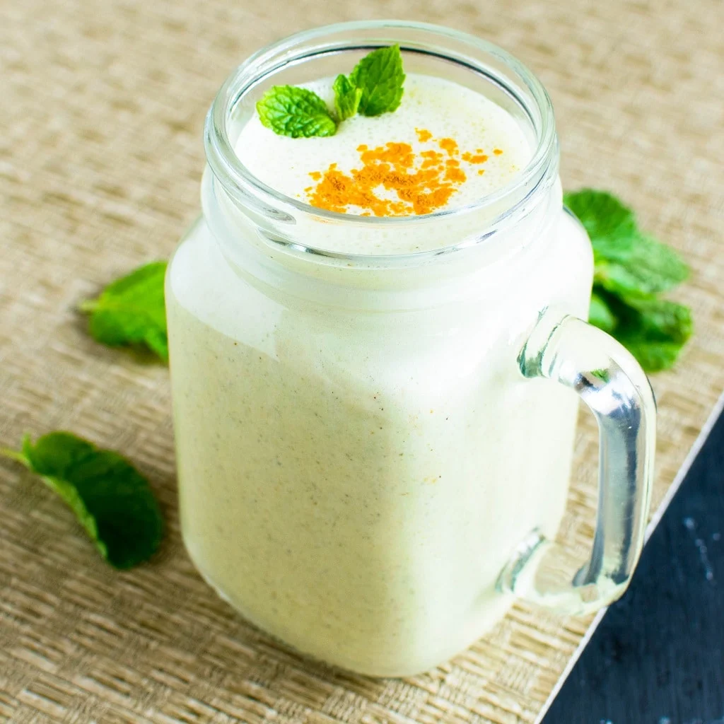 Turmeric Mint Protein Smoothie