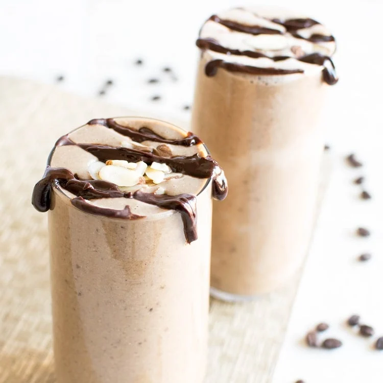 Vegan Chocolate Mocha Protein Smoothie